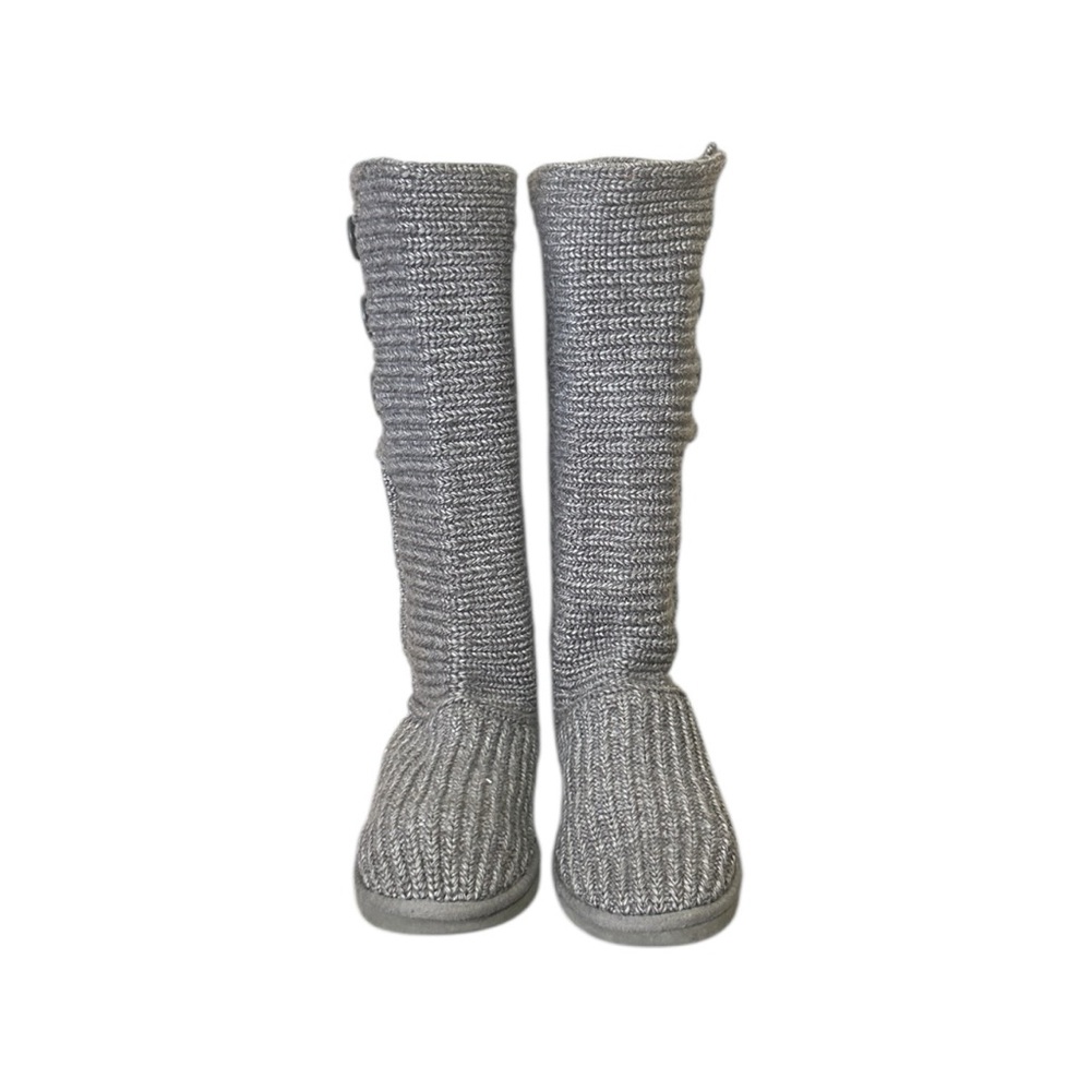 UGG Classic Cardy Boot 5819 Shearling Bootie Grey  Size 8 - Picture 8 of 11